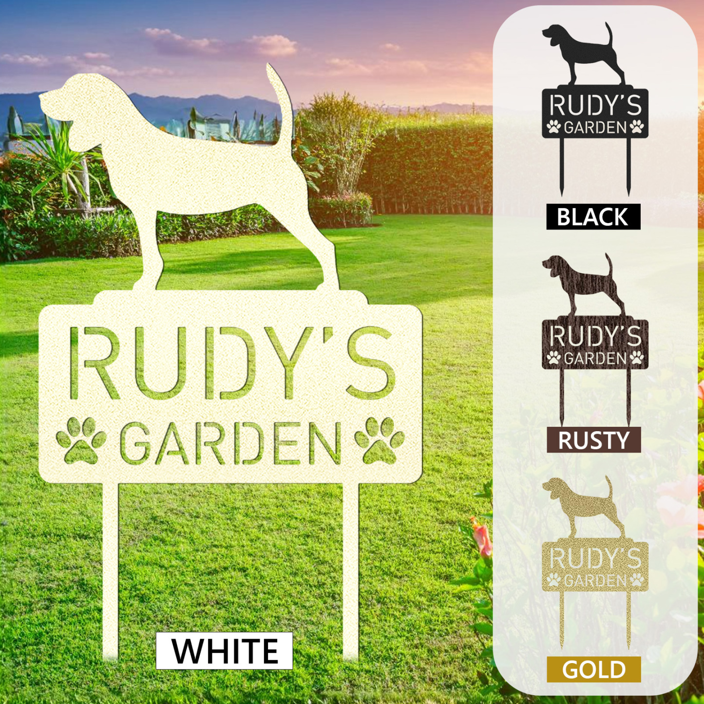 Custom Pet Metal Memorial Garden Stake, Dog Memorial Sign, Cat Garden Sign, Pet Grave Markers, Personalized Pet Name Stake, Dog Loss Gifts