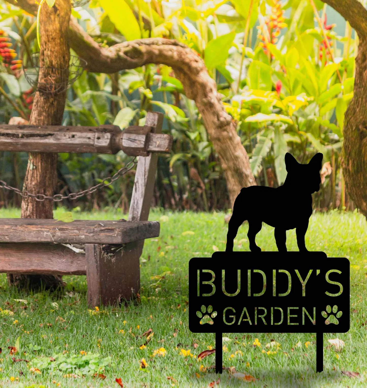 Custom Pet Metal Memorial Garden Stake, Dog Memorial Sign, Cat Garden Sign, Pet Grave Markers, Personalized Pet Name Stake, Dog Loss Gifts