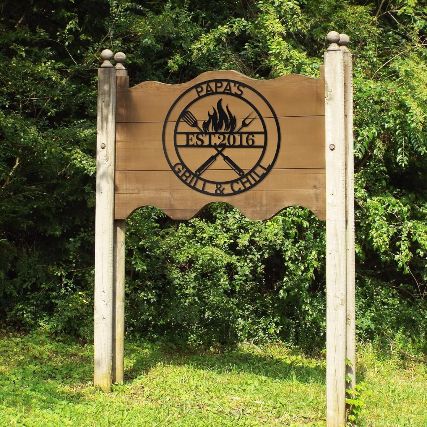 Custom Garden Sign, Vegetable Garden Sign, Personalized Metal Garden Signs for Outdoors-MetalsignX