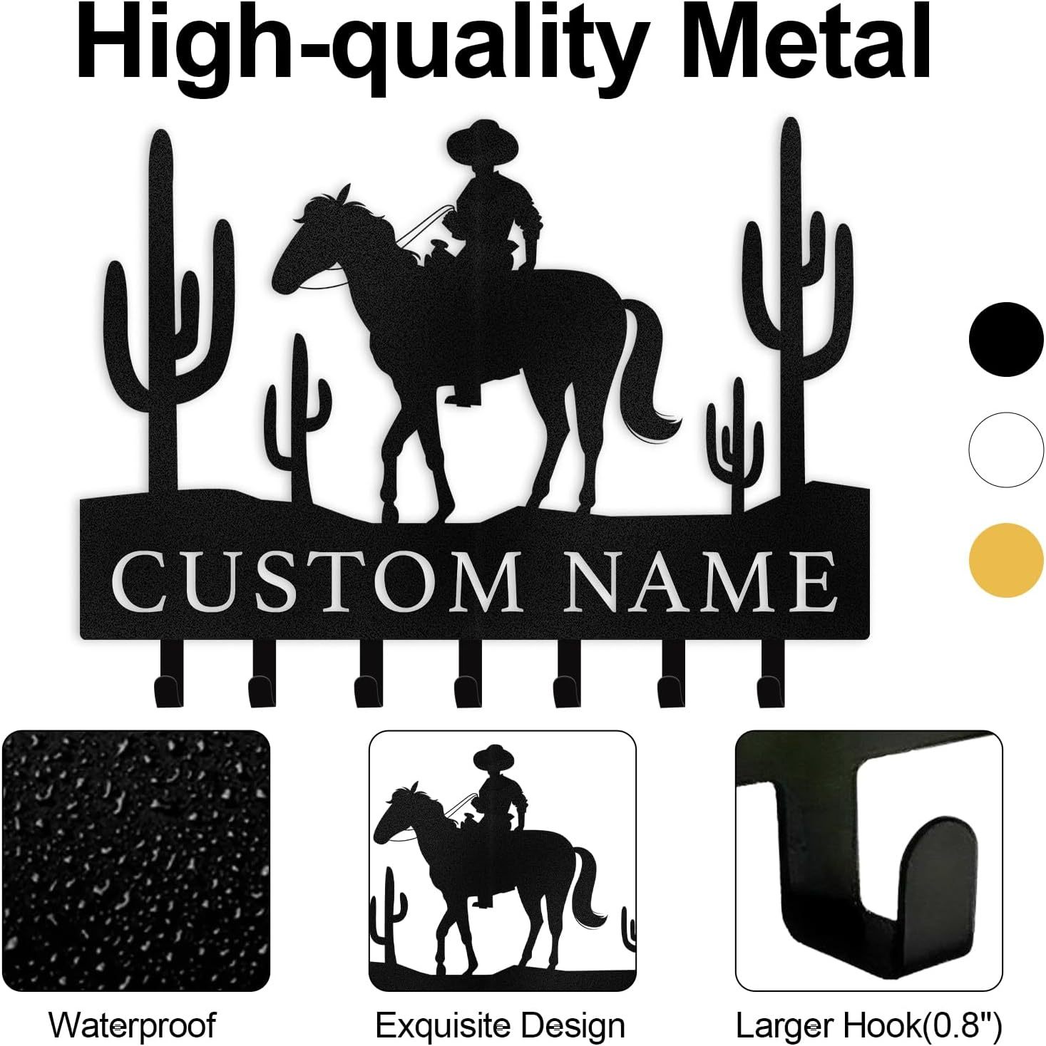 Personalized Key Holder on Wall, Custom Key Hanger Wall Mount with Name-MetalsignX