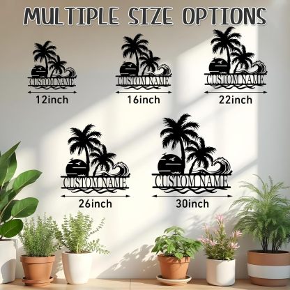 Personalized Lighthouse Metal Sign – Custom Nautical Outdoor Wall Decor for Beach House & Cabin-MetalsignX