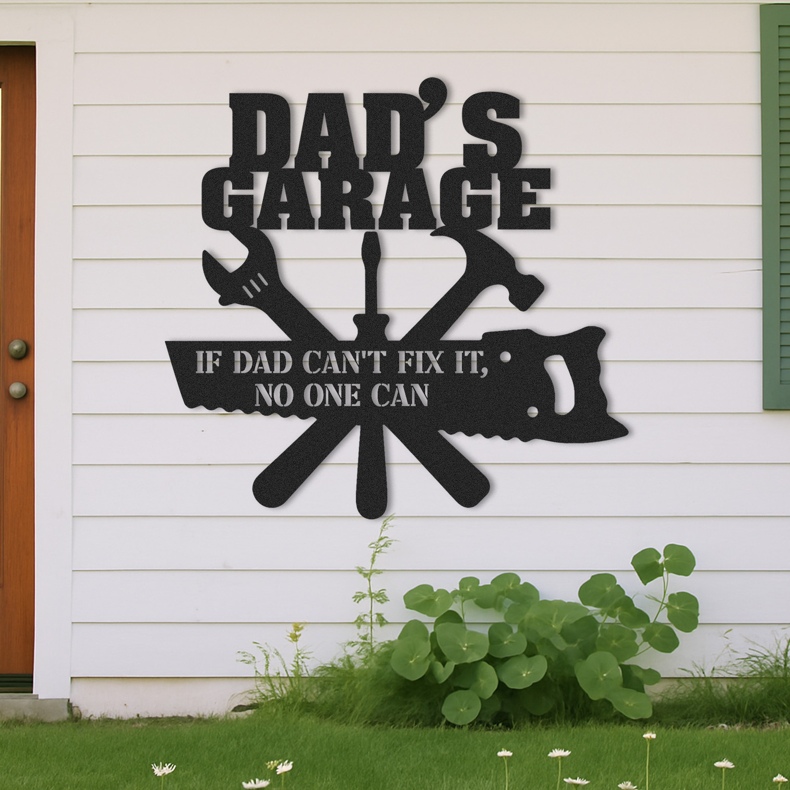 Custom Workshop Sign, Dad's Garage Metal Sign, Custom Workshop Wall Decor, Gift for Dad