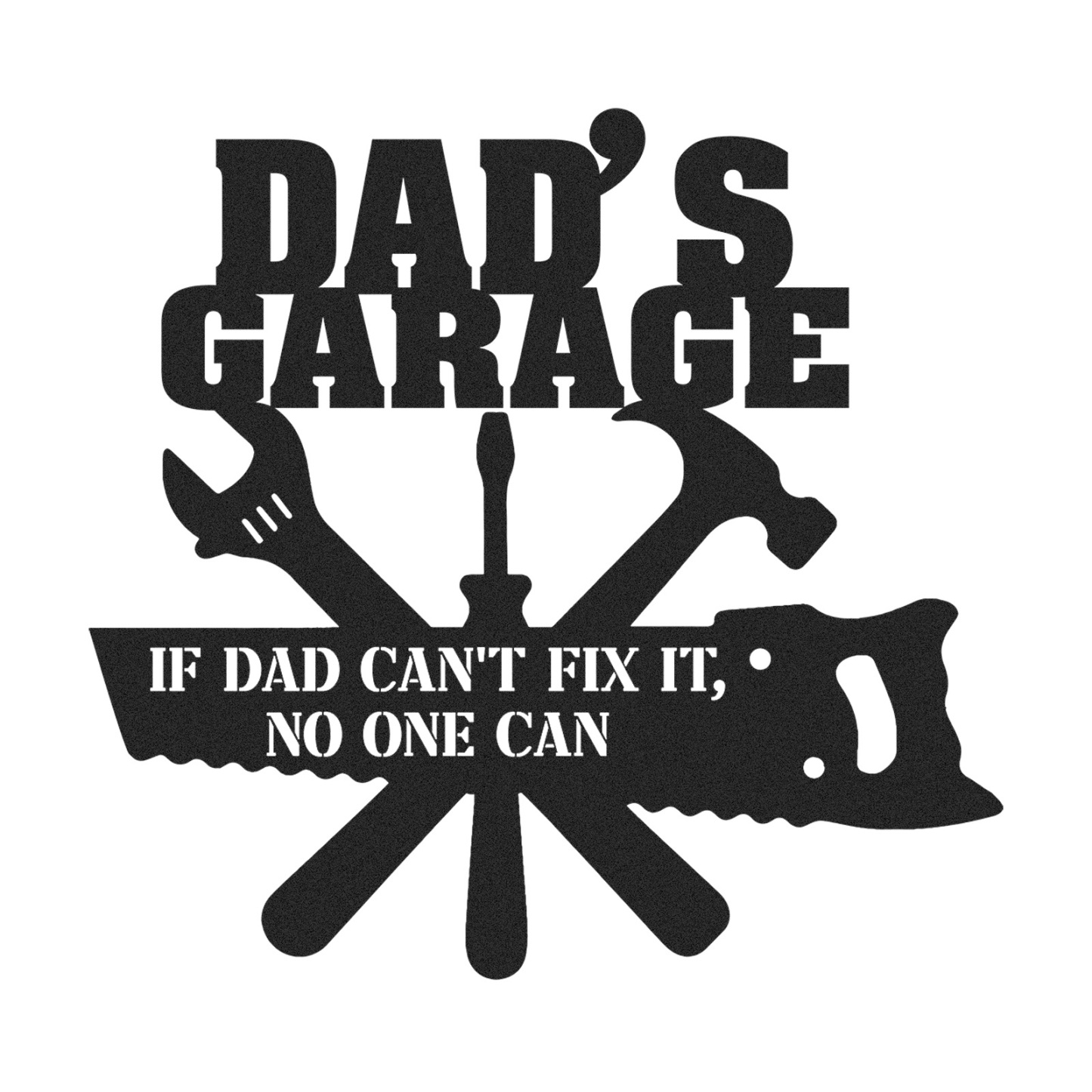 Custom Workshop Sign, Dad's Garage Metal Sign, Custom Workshop Wall Decor, Gift for Dad