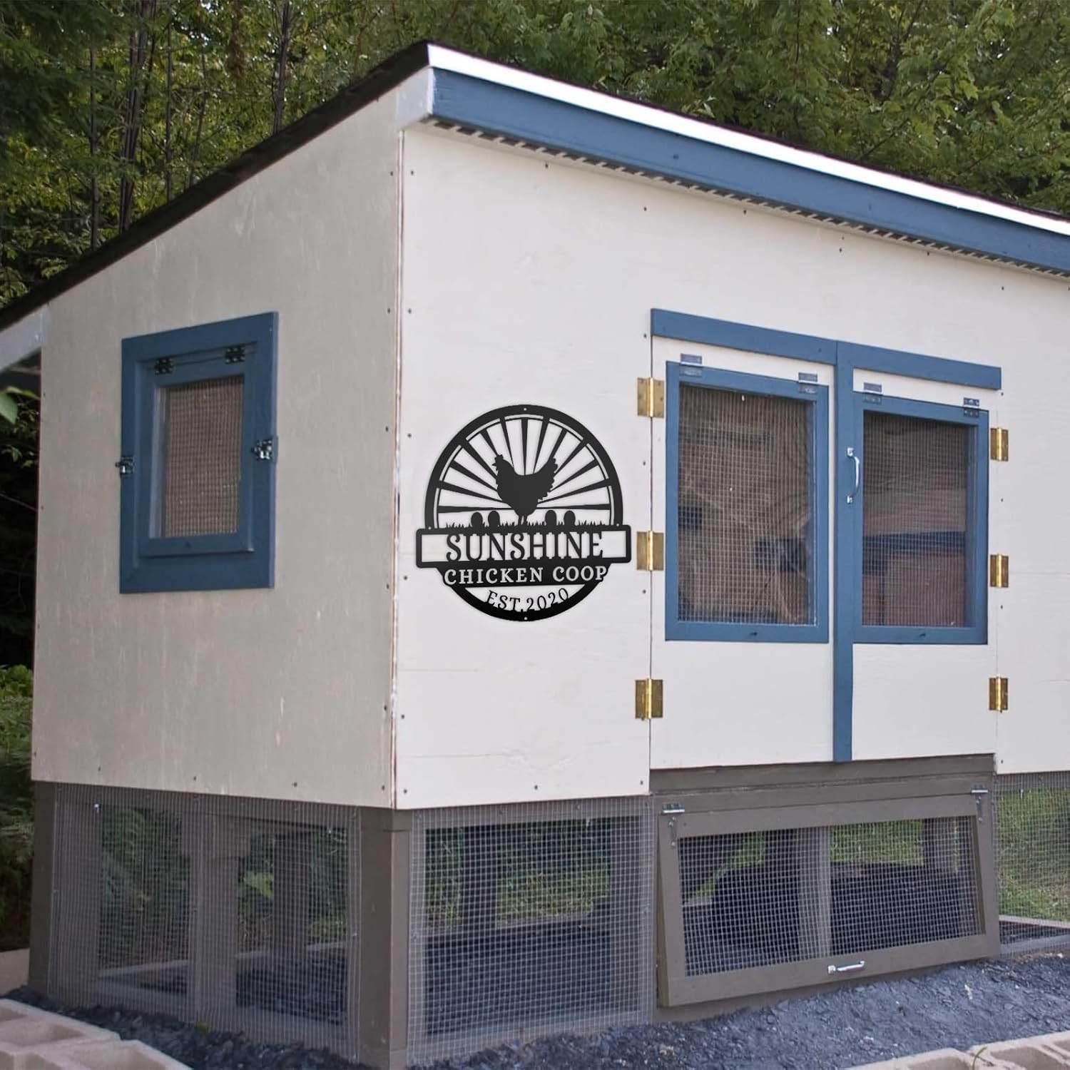 Custom Metal Signs Chicken Coop Signs for Farm Yard Decor-MetalsignX