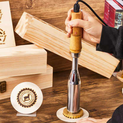 Custom branding iron for woodworking , Any logo can be engraved , Electric wood stamp custom , Custom wood burning stamp for gift
