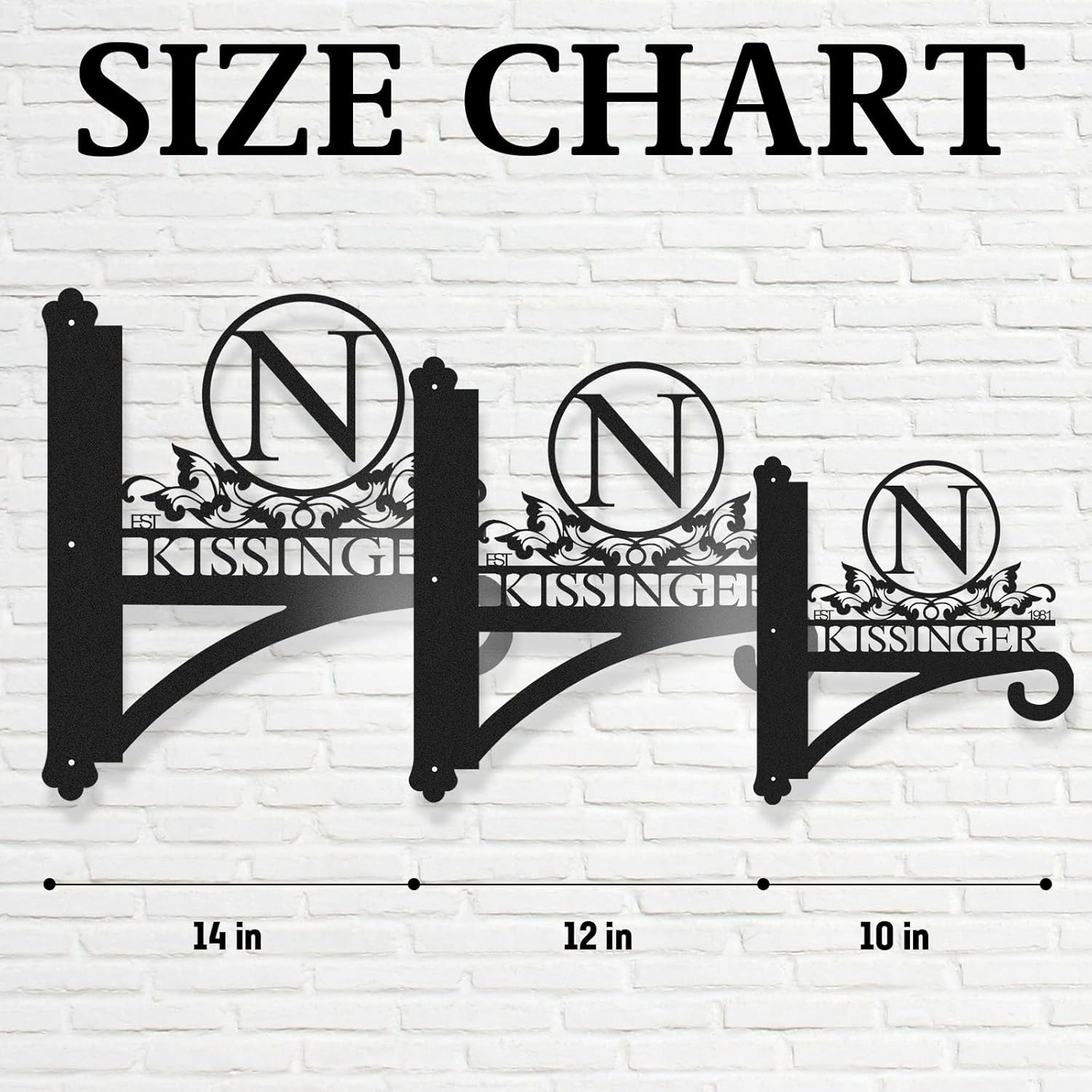 Custom Name Decorative Metal Wall Hook Indoor and Outdoor,Personalized Wall Mounted Hanging Plant Hooks-MetalsignX