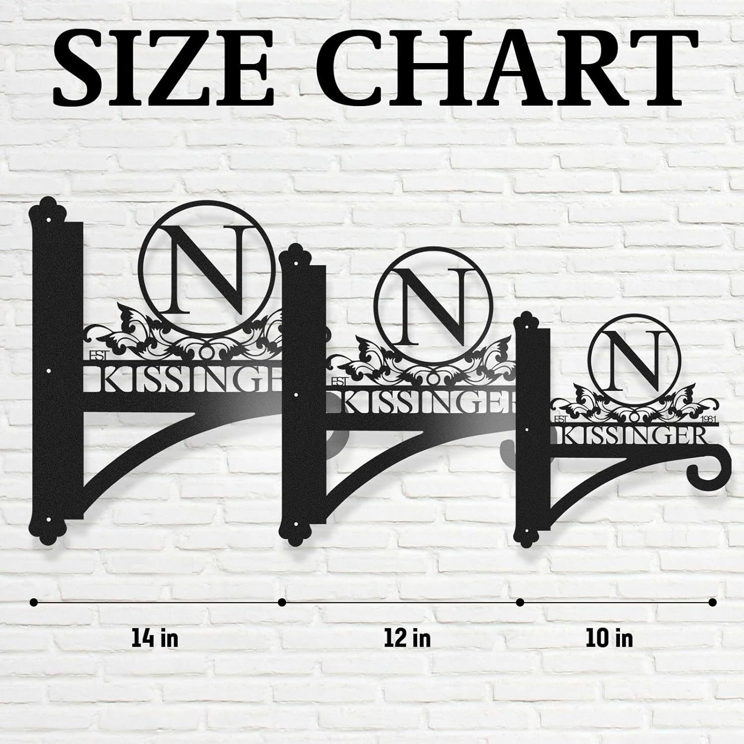 Custom Name Decorative Metal Wall Hook Indoor and Outdoor,Personalized Wall Mounted Hanging Plant Hooks-MetalsignX