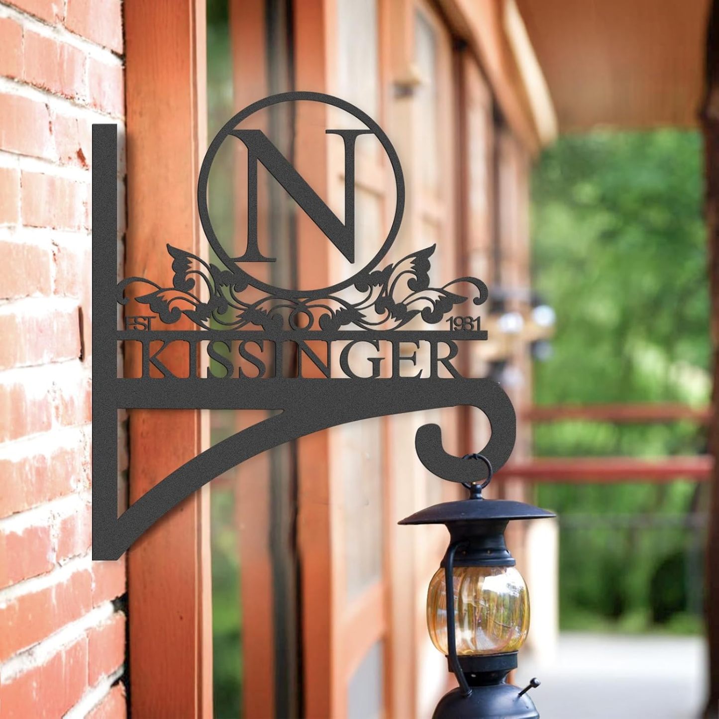 Custom Name Decorative Metal Wall Hook Indoor and Outdoor,Personalized Wall Mounted Hanging Plant Hooks-MetalsignX