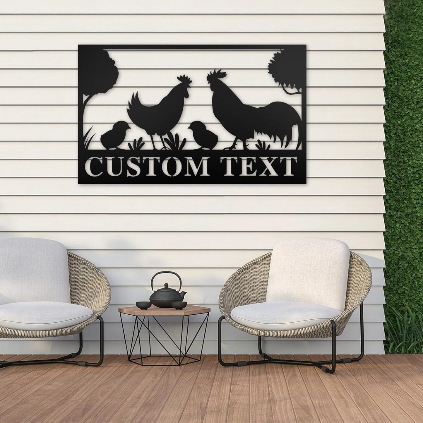 Custom Metal Signs Chicken Coop Signs for Farm Yard Decor-MetalsignX