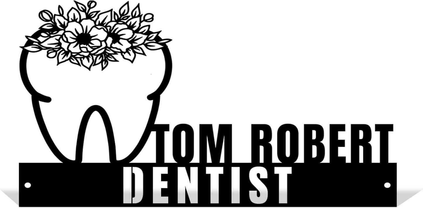  Custom Family Name Plate for Desk, Metal Sign Name Tags, Personalized Desk Accessories-MetalsignX