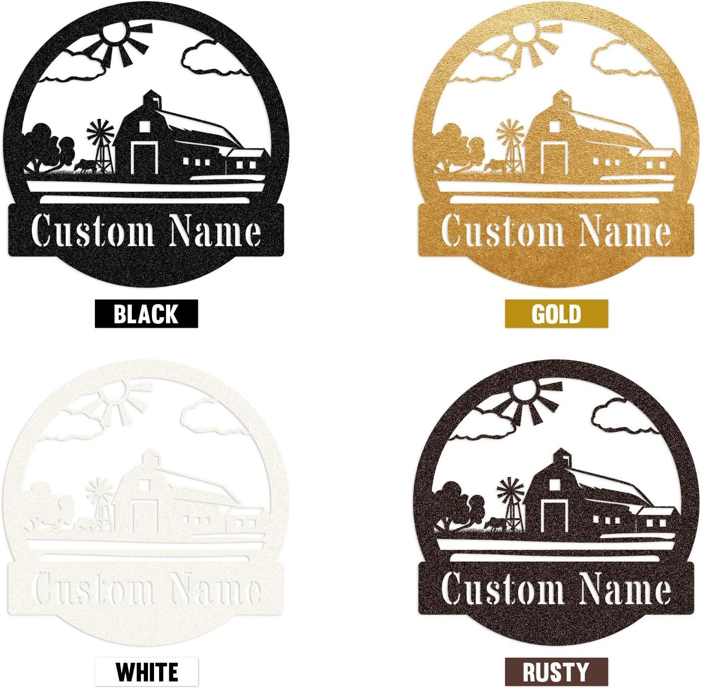 Personalized Metal Wall Art - Custom Family Name Sign for Weddings & Housewarming-MetalsignX