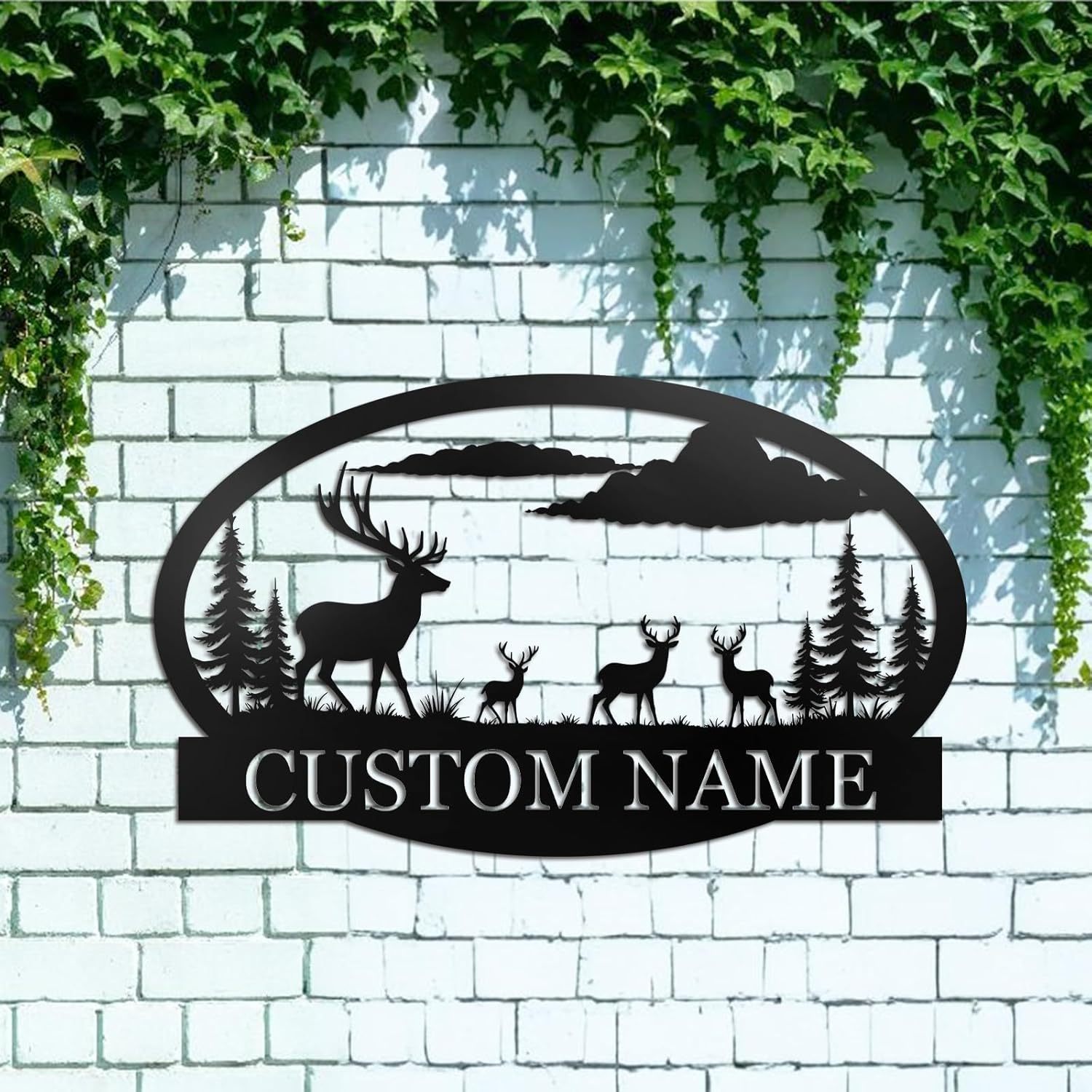 Personalized Metal Bear Sign, Custom Family Last Name Sign | Rustic Cabin and Outdoor Wall Decor-MetalsignX
