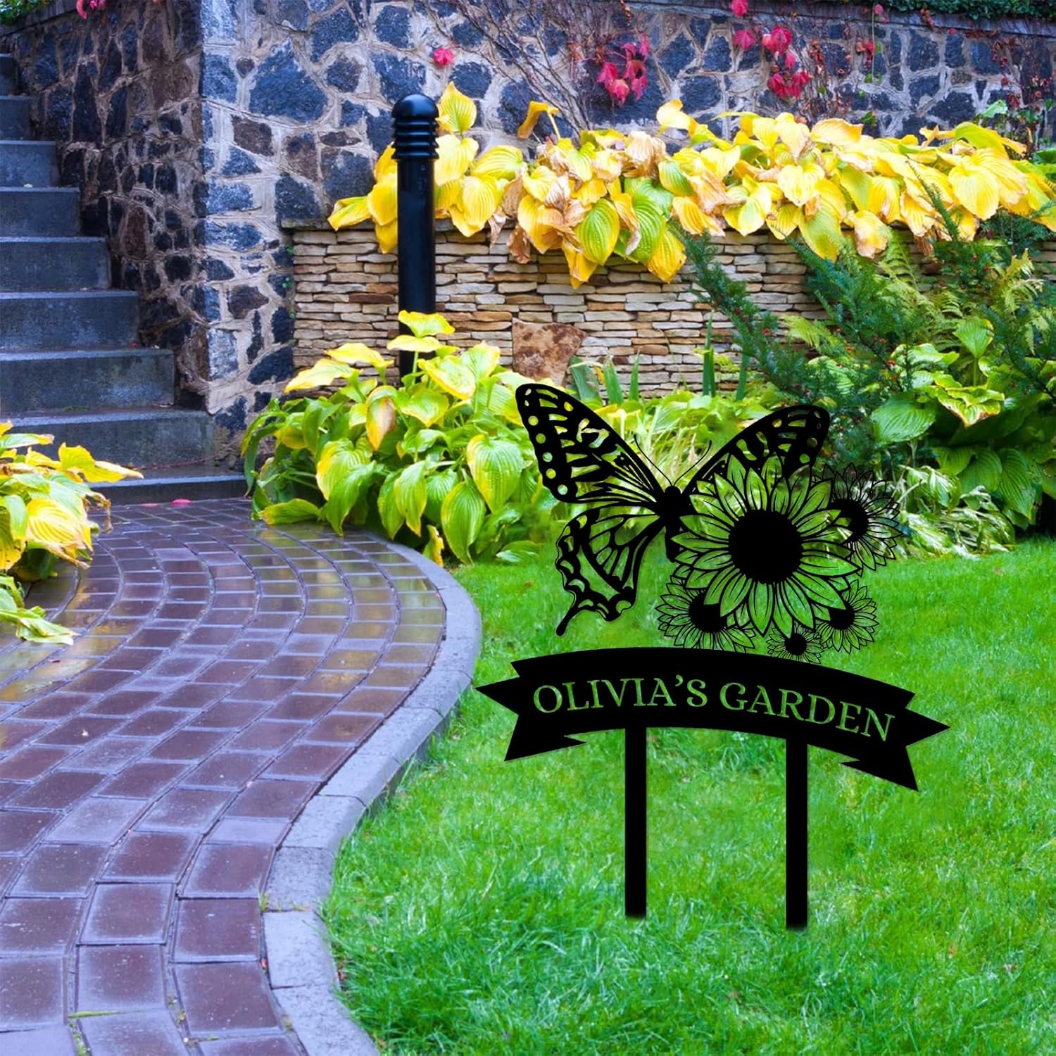 Personalized Garden Signs  | Garden Signs Decorative Outdoor | Gardening Decor Gifts-MetalsignX