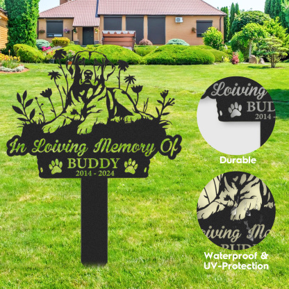 Labrador Memorial Garden Sign, Personalized Labrador Dog Memorial Sign, Labrador Grave Marker, Labrador sign, Pet loss gift