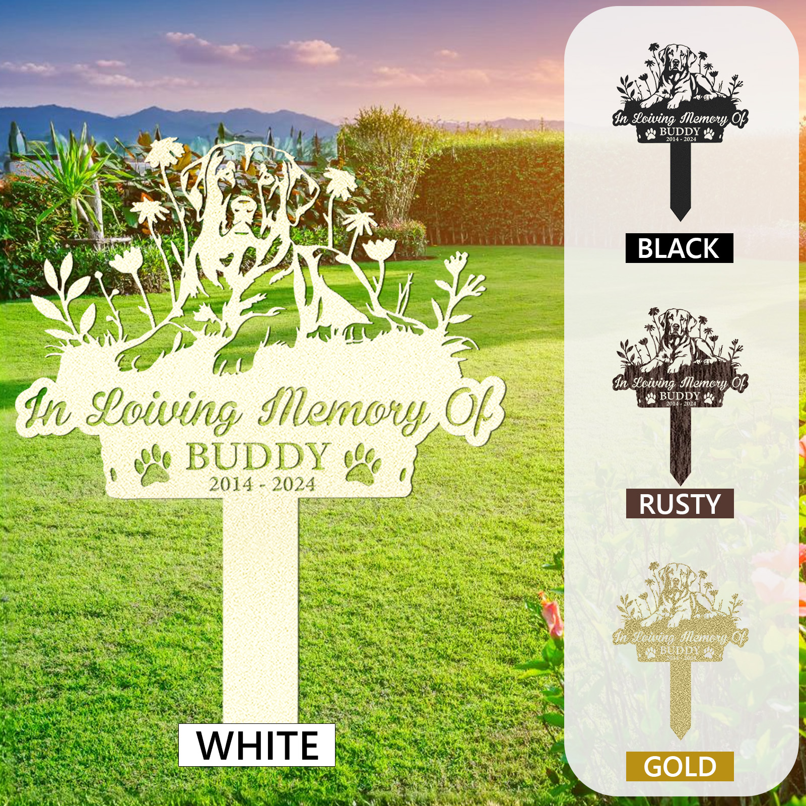 Labrador Memorial Garden Sign, Personalized Labrador Dog Memorial Sign, Labrador Grave Marker, Labrador sign, Pet loss gift