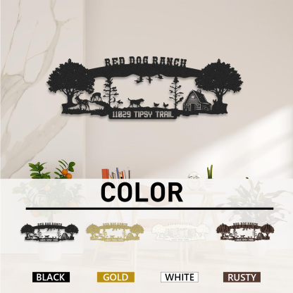 Custom Ranch House Metal Sign, Custom Farmhouse Unique Metal Name, Ranch Name Metal Sign