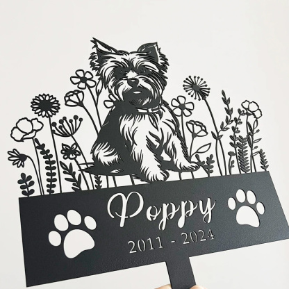 Custom Dog Memorial Stake, Pet Design Garden Sign, Gift for Pet, Dog Grave Marker, Personalized Dog Garden Sign, Pet Loss Gift