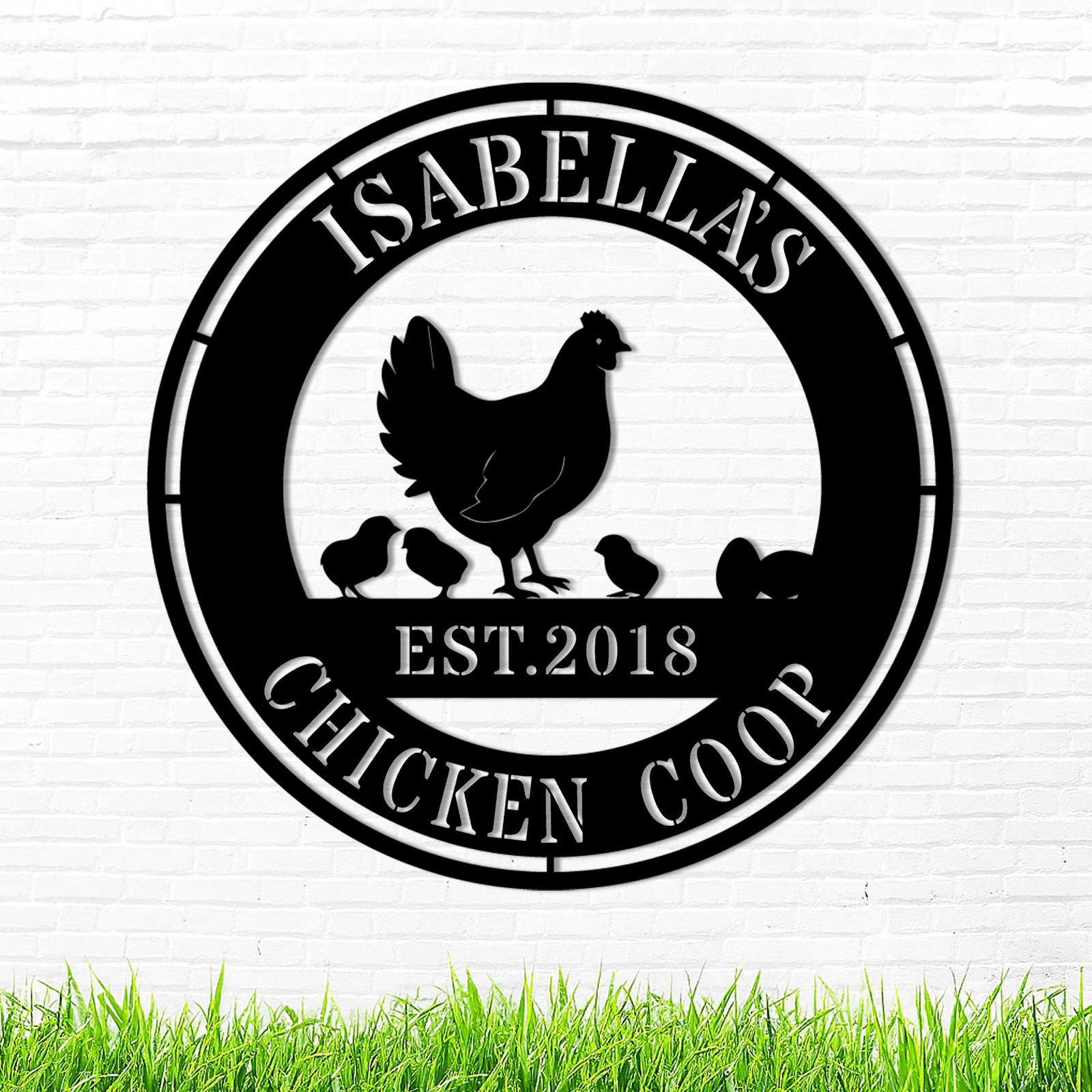 Custom Metal Signs Chicken Coop Signs for Farm Yard Decor