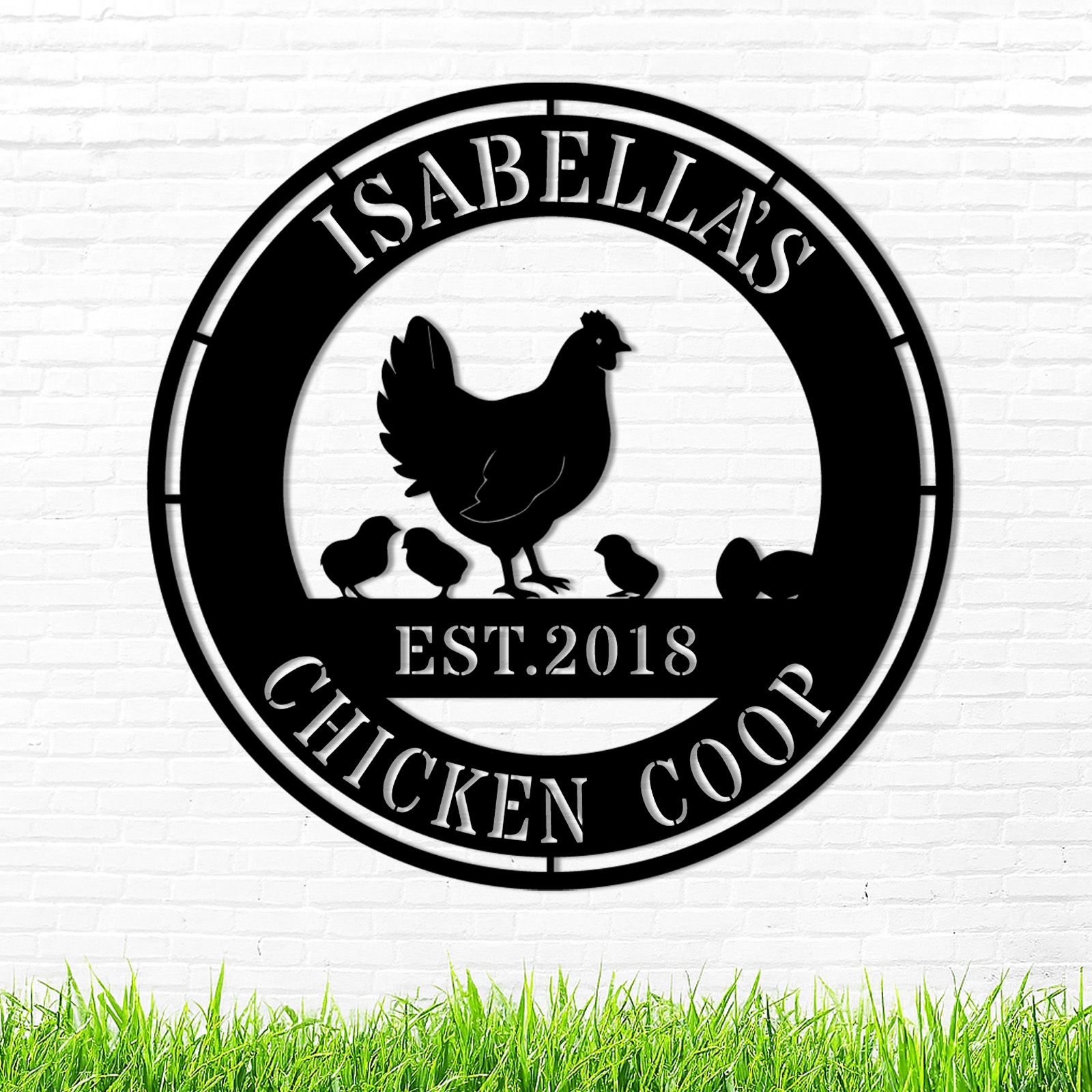 Custom Metal Signs Chicken Coop Signs for Farm Yard Decor 