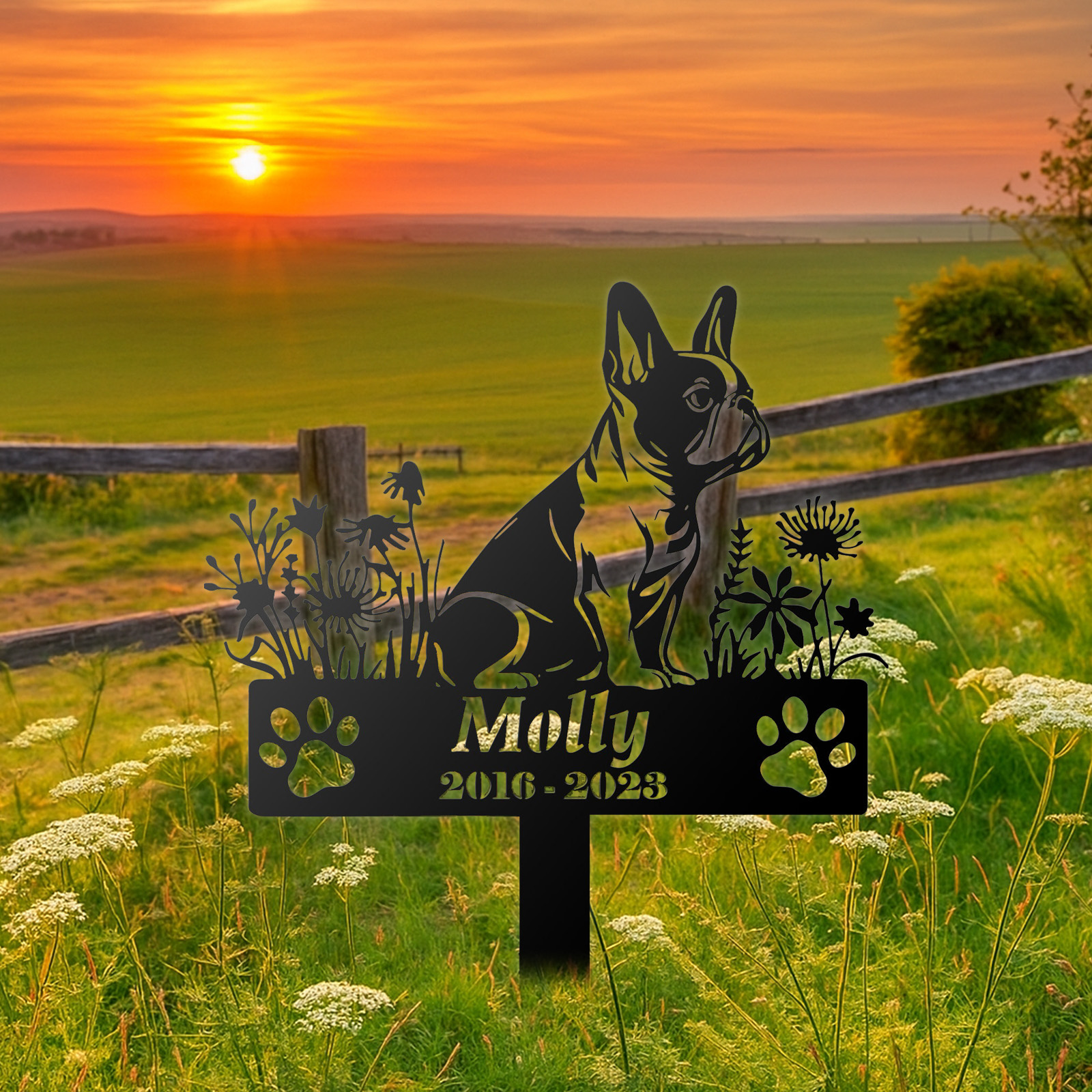 Custom Dog Memorial Stake, Dog Grave Marker, Every Dog Breed Metal Stake, Personalized Dog Garden Sign, Pet Loss Gift, Garden Decor Metal