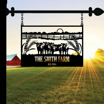 Custom Metal Signs, Personalized Farm House Metal Sign, Metal Wall Decor, Personalized Camping/Wedding Gifts Mothers Day Gifts