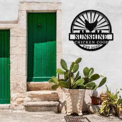 Custom Metal Signs Chicken Coop Signs for Farm Yard Decor-MetalsignX