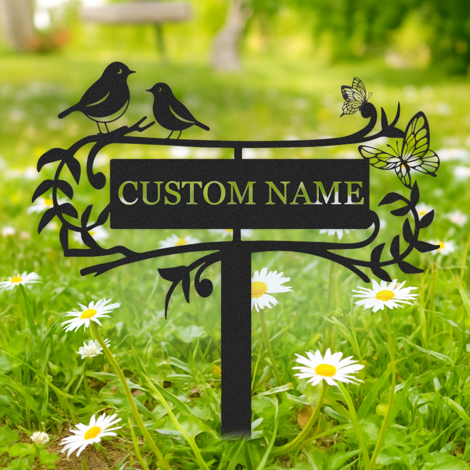 Personalized Garden Stake Metal Sign 