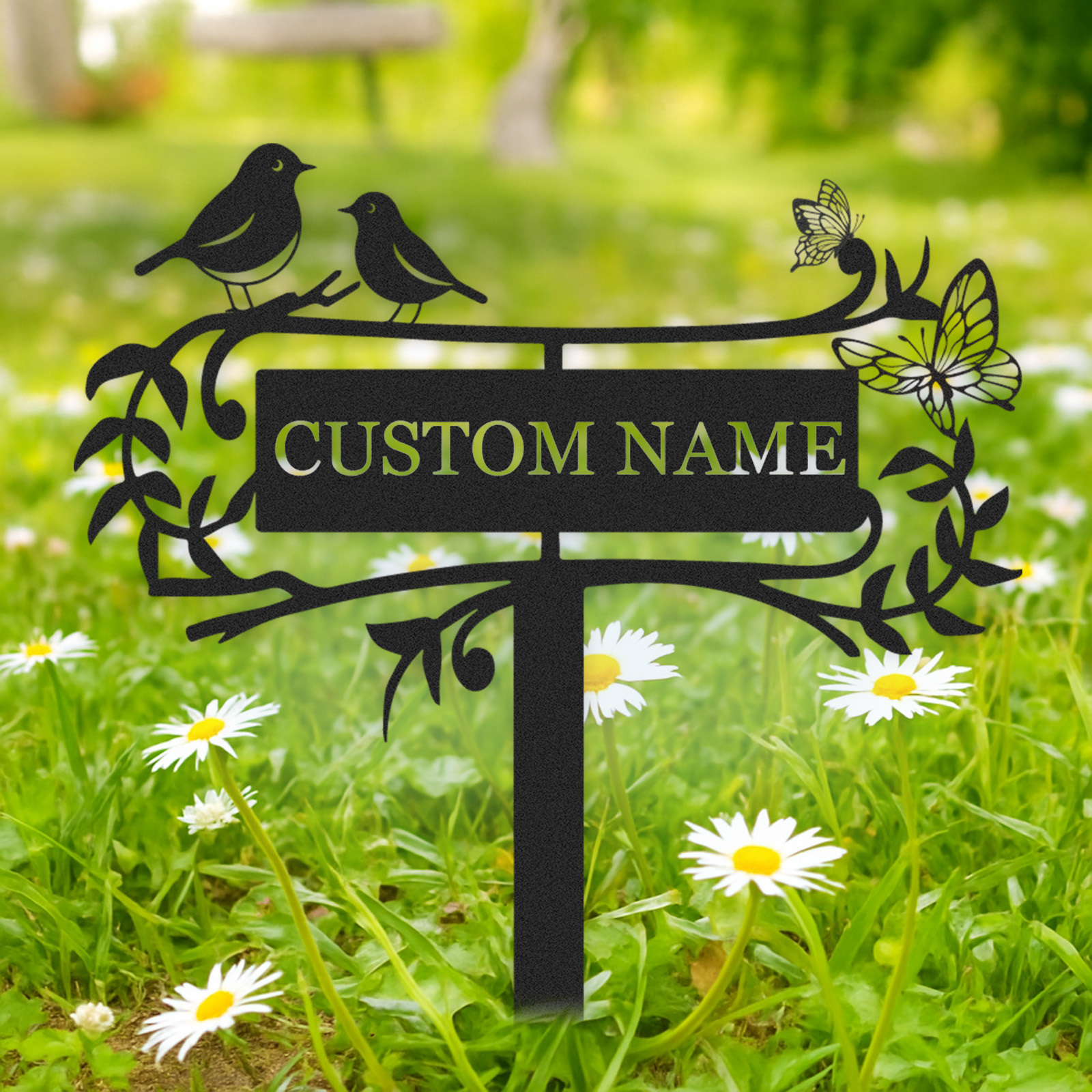 Personalized Garden Stake Metal Sign 