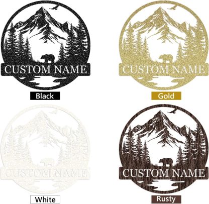 Custom Iron Animal Signs - Personalized Metal Wall Decor with Dragon, Bear, Fox & More-MetalsignX