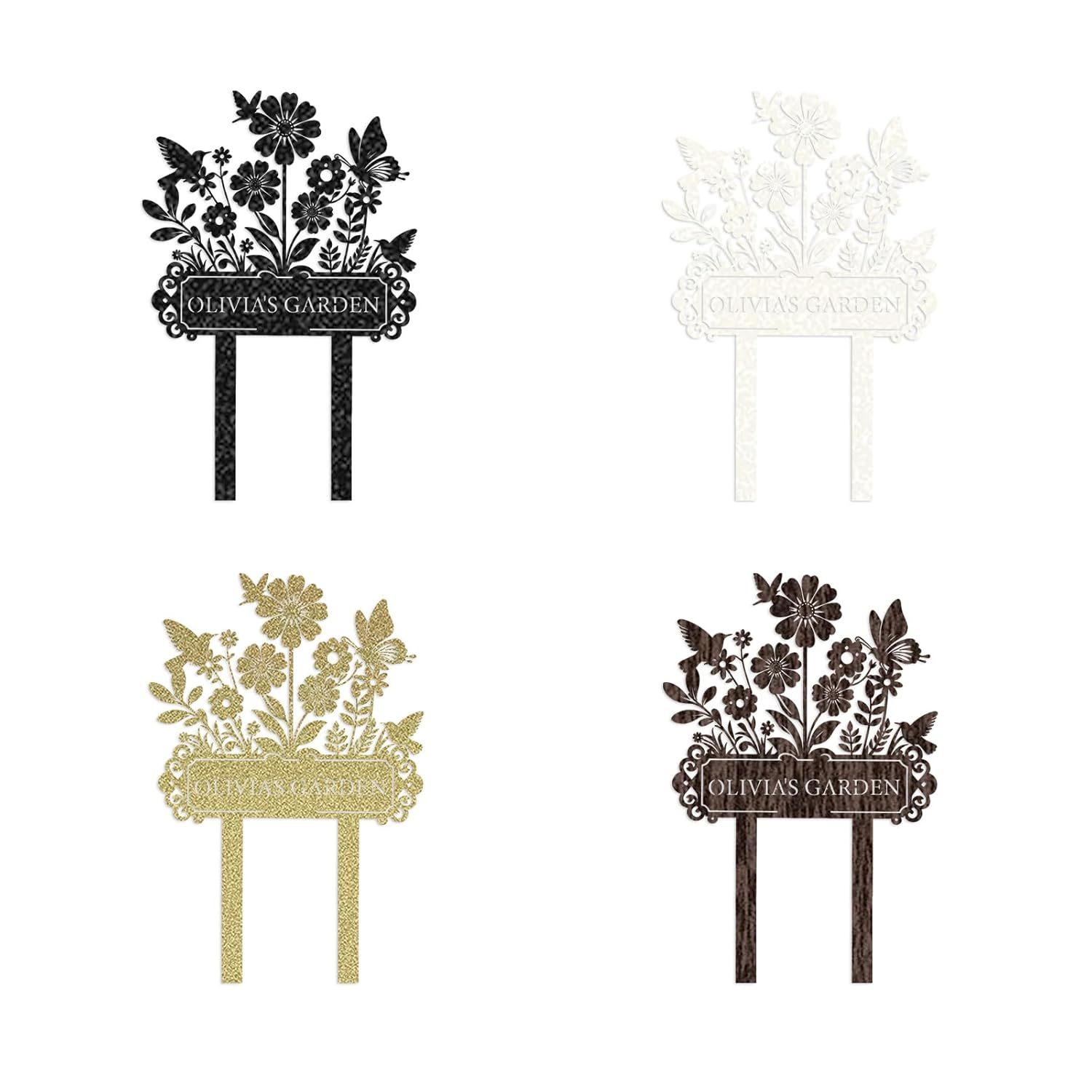 Personalized Garden Name Sign, Custom Sign Outdoor Metal,  Gardening Decor Gifts for Gardeners-MetalsignX