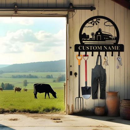 Personalized Key Holder for Wall, Custom Camping Wall Key Hooks with Name-MetalsignX