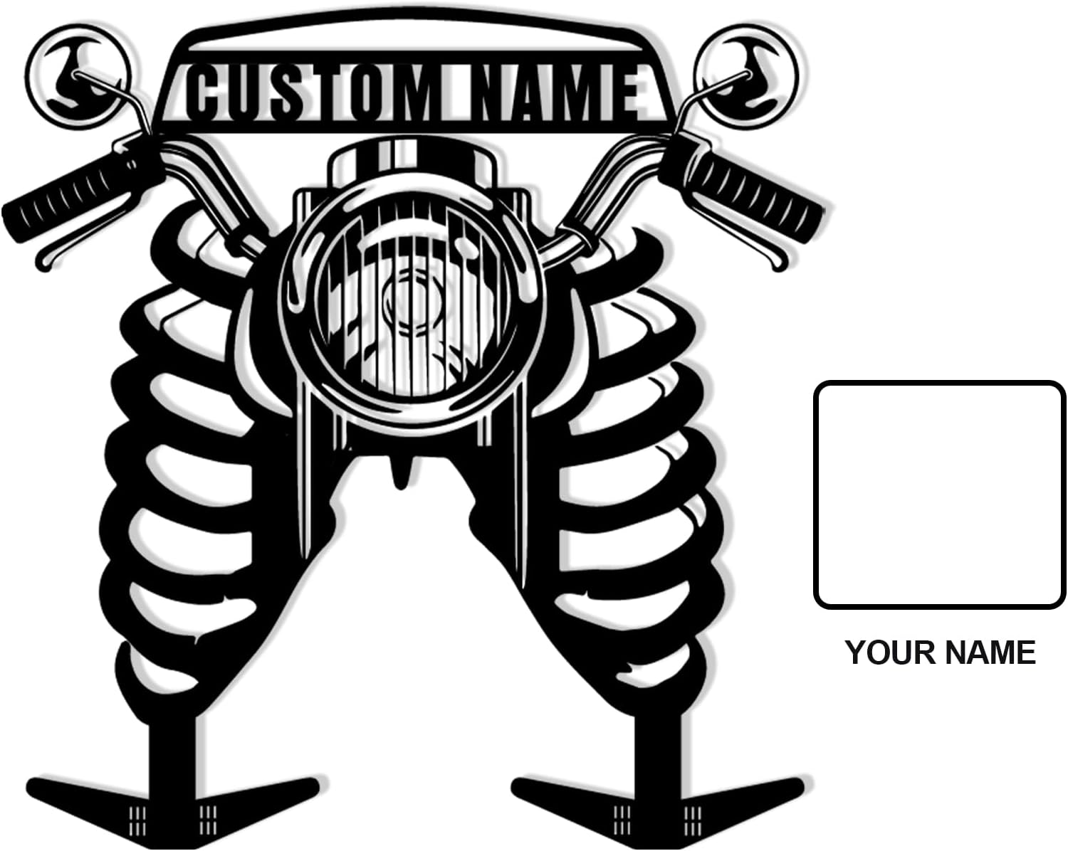 Custom Metal Motorcycle Helmet Holder Wall Mount-MetalsignX