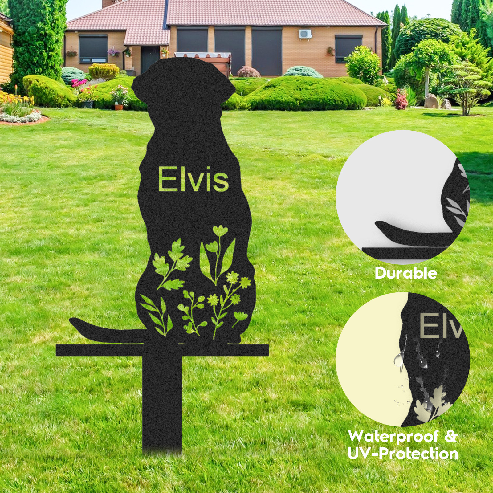 Dog Memorial Stake Personalized, Labrador Retriever Sign, Sympathy Sign, Pet Grave Marker, Remembrance Stake, Dog Garden Sign, Dog Loss Gift