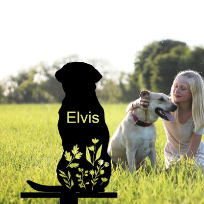 Dog Memorial Stake Personalized, Labrador Retriever Sign, Sympathy Sign, Pet Grave Marker, Remembrance Stake, Dog Garden Sign, Dog Loss Gift