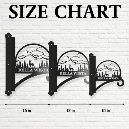 Personalized Iron Hanging Plant Bracket, Customizable Decorative Wall Plant Hanger Indoor Outdoor, Custom Name Bird Feeder Hook, Anti Rust Metal Hook for Wind Chimes Lantern