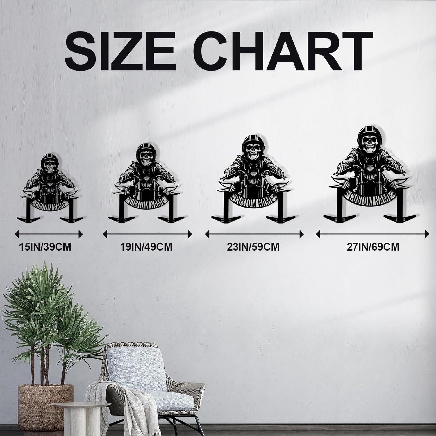 Vintage Iron Motorcycle Helmet Holder , Handmade Wall Hook with Personalized Name-MetalsignX