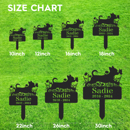 Custom Chihuahua Memorial Stake,Chihuahua Metal Grave Marker,Personalized Dog Cemetery Stake,Dog Memorial,Loss of Dog Gift,Remembrance Stake