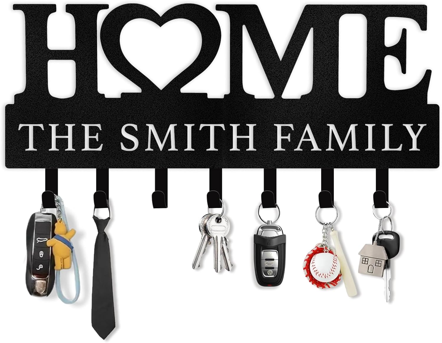 HOME Metal Key Holder , Decorative Entryway Key Organizer-MetalsignX