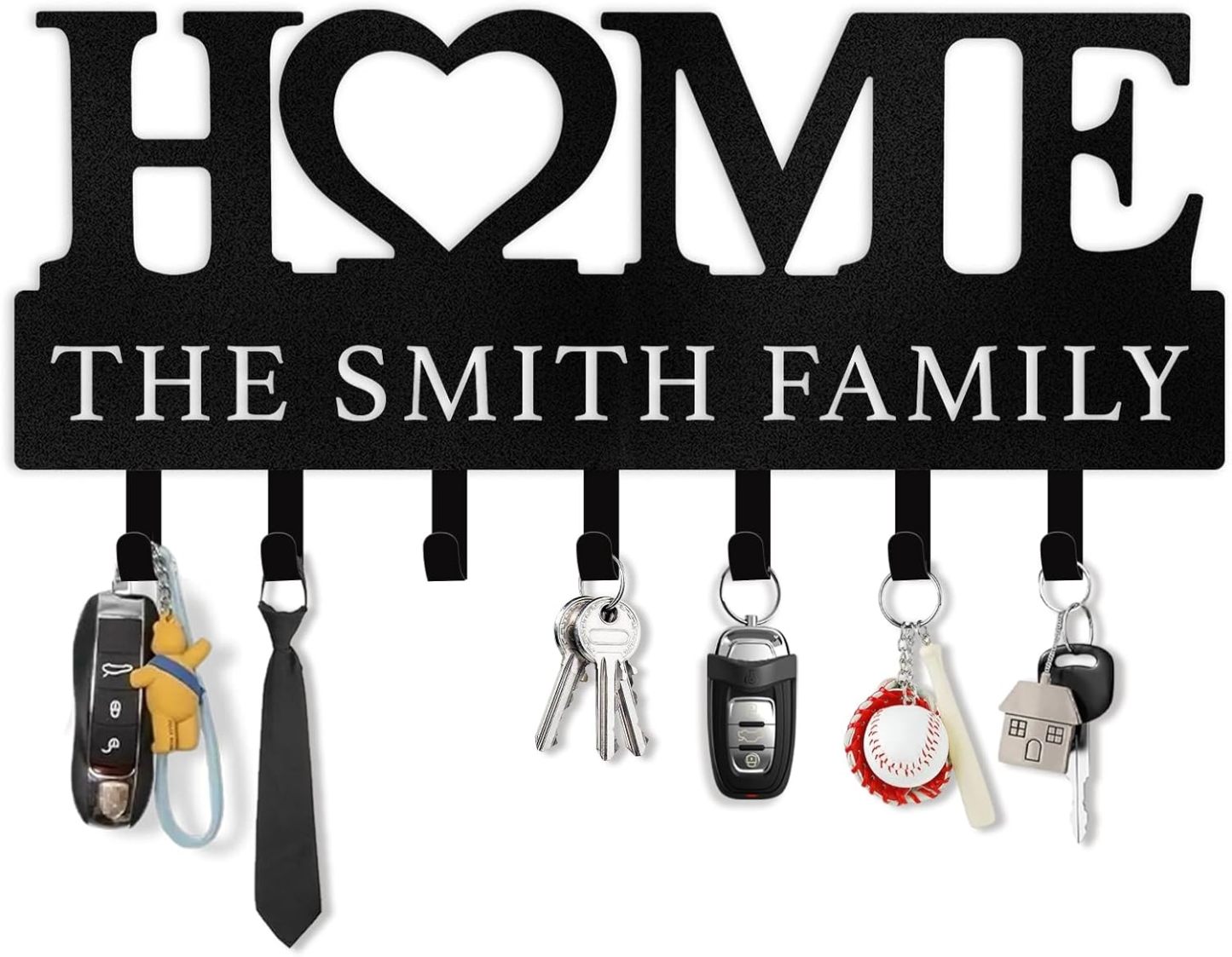 HOME Metal Key Holder , Decorative Entryway Key Organizer-MetalsignX