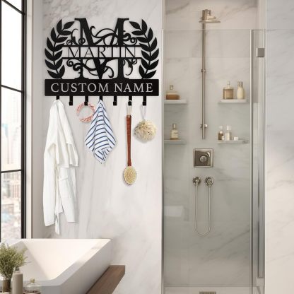 Personalized Key Holder on Wall, Custom Key Hanger Wall Mount with Name-MetalsignX