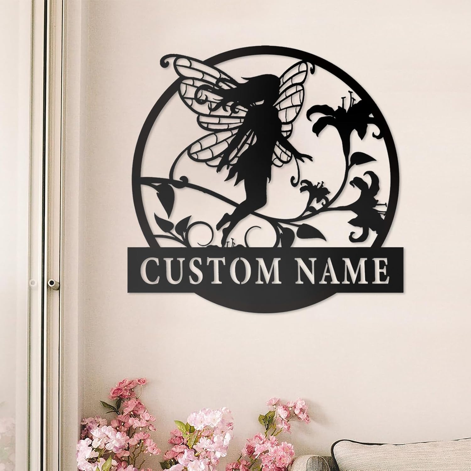 Handcrafted Fairy Garden Stake , Rustic Metal Sign for Magical Yard Spaces-MetalsignX