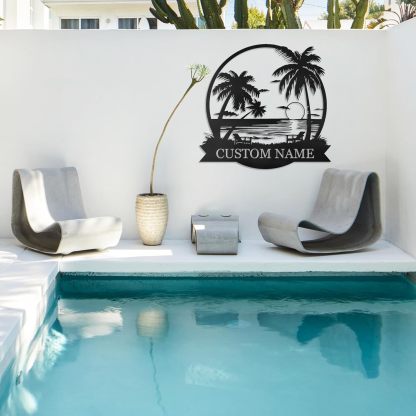 Dyoart Personalized Metal Cactus Wall Decor, Natural Themed Metal Wall Art Home Decor Plant Modern for Office Home Living Room Bedroom, Personalized Wall Hanging Plaques Sign, Housewarming Gifts