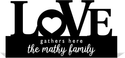  Custom Family Name Plate for Desk, Metal Sign Name Tags, Personalized Desk Accessories-MetalsignX