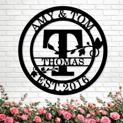 Personalized Metal Bear Sign, Custom Family Last Name Sign | Rustic Cabin and Outdoor Wall Decor-MetalsignX