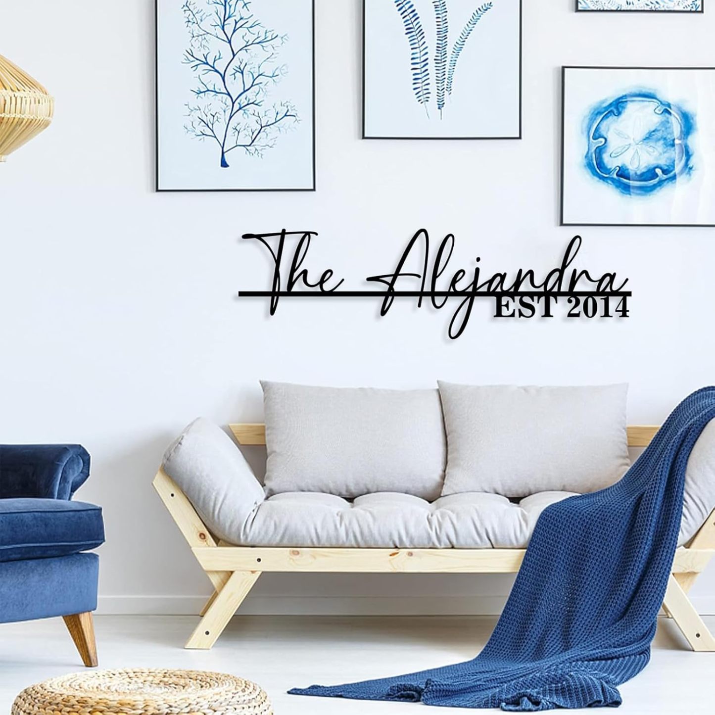 Personalized Family Name Sign, Custom Metal Sign, Last Name Signs for Home-MetalsignX