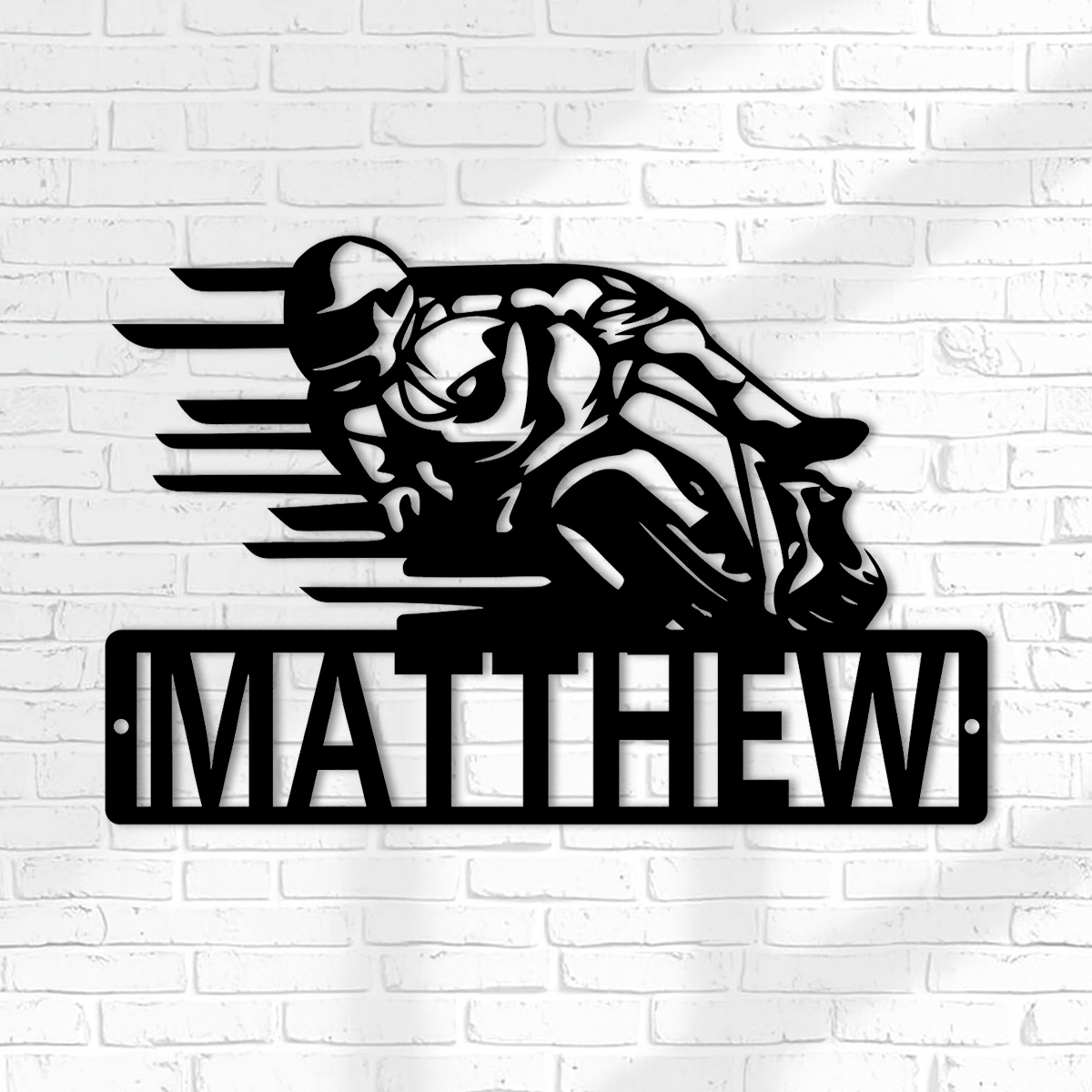 Motorcycle Racing Custom Name Metal Sign, Motorcycle, Moto GP Sign, Motorcyclist, Fathers Day, Mothers Day, Dad, Birthday, Custom Metal