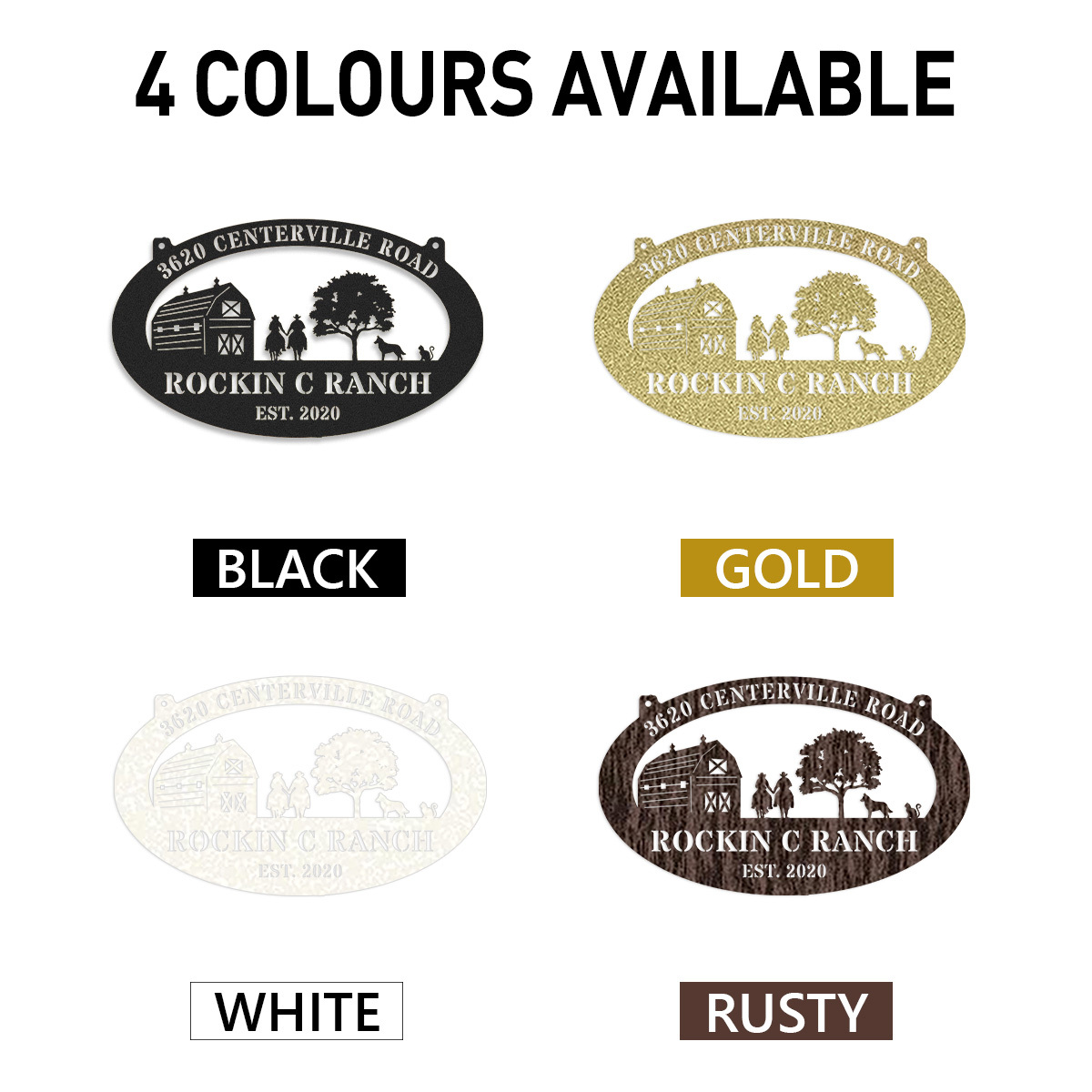 Personalized Your Farmhouse Metal Sign, Custom Your Farm, Farm Metal Sign, Farm Decor, Barn Sign, Ranch Decor, Farm Gate Sign