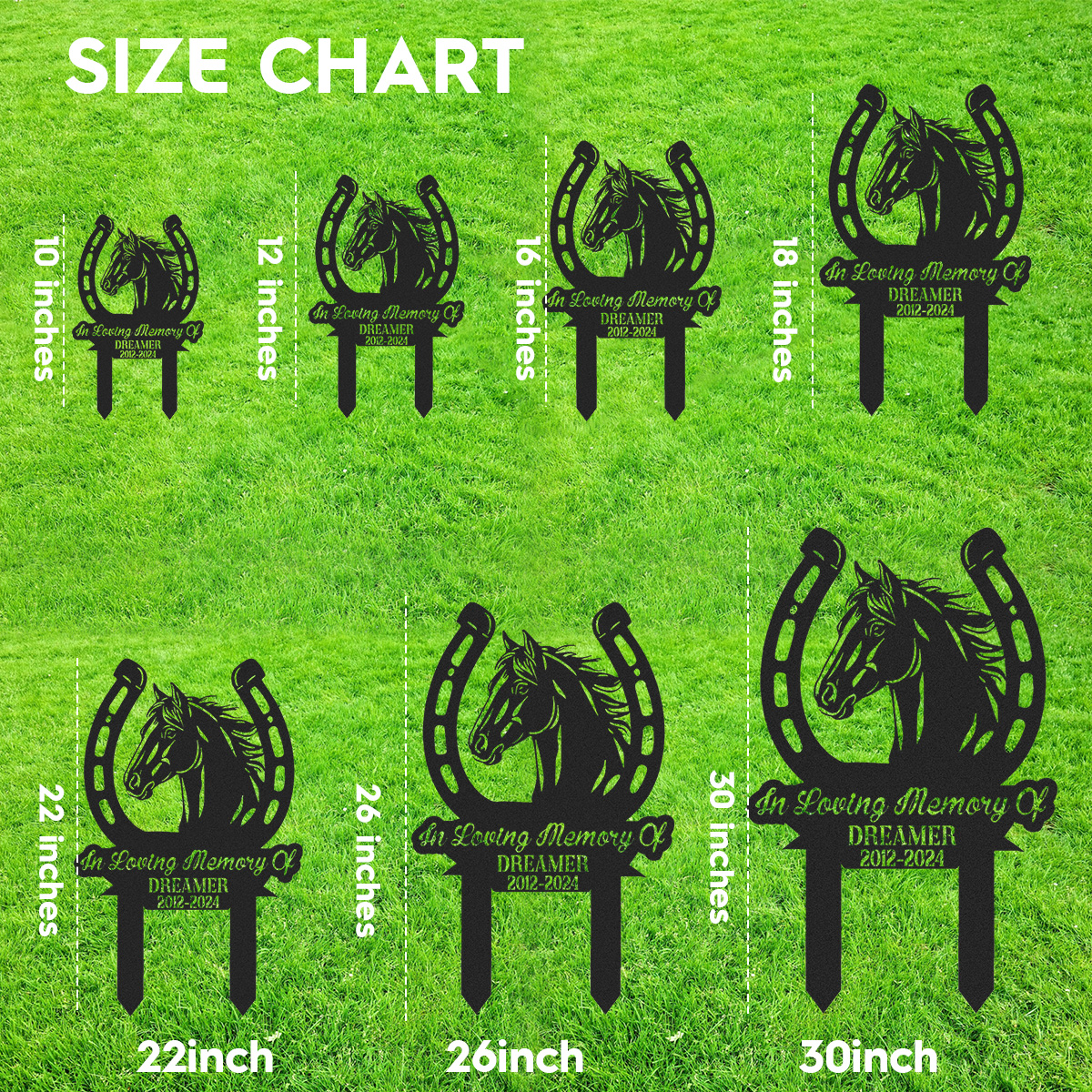 Custom Horse Garden Sign, Personalized Horse Memorial, Dreamer Memorial Garden,Custom animal sign,Horse decor,Sympathy Gift