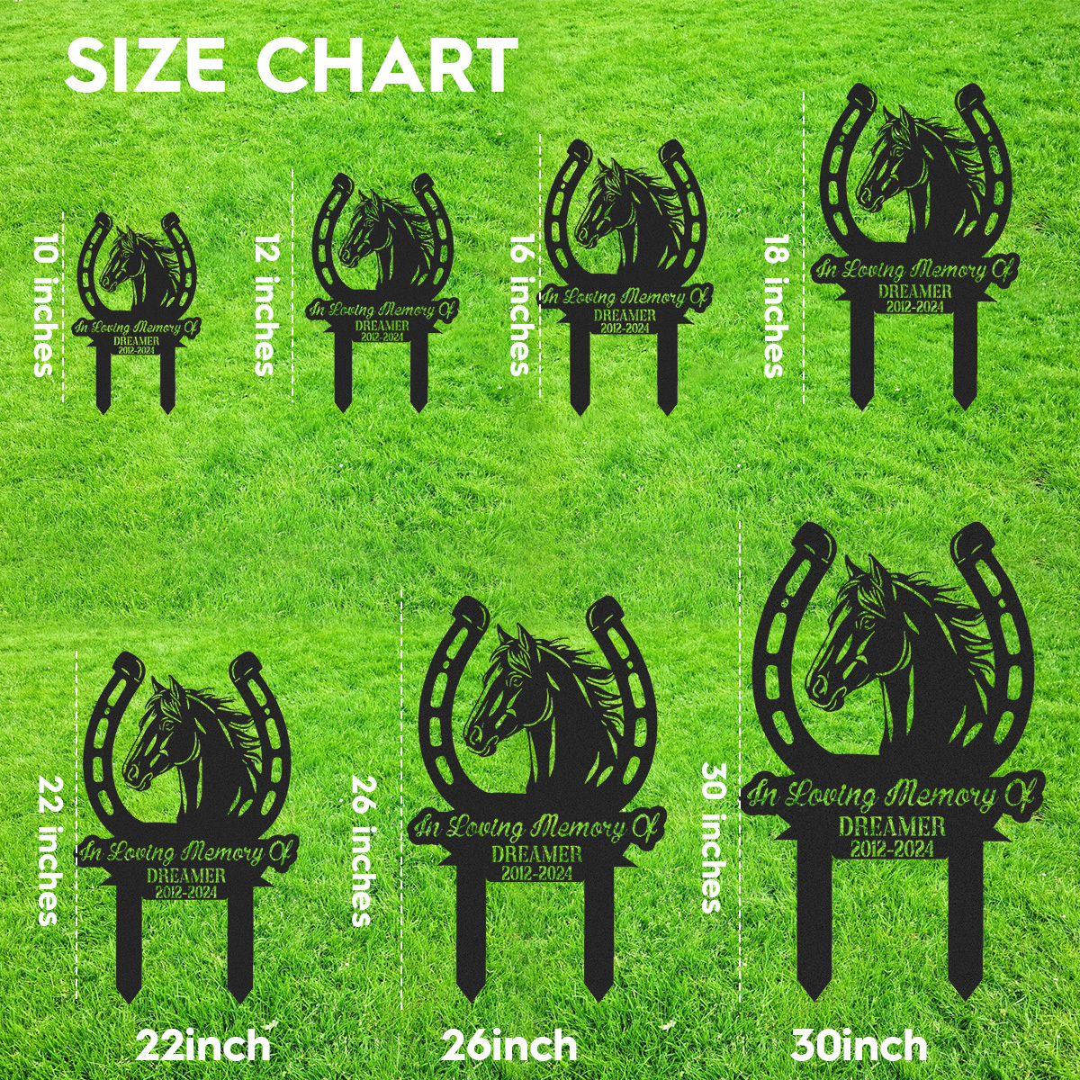 Custom Horse Garden Sign, Personalized Horse Memorial, Dreamer Memorial Garden,Custom animal sign,Horse decor,Sympathy Gift