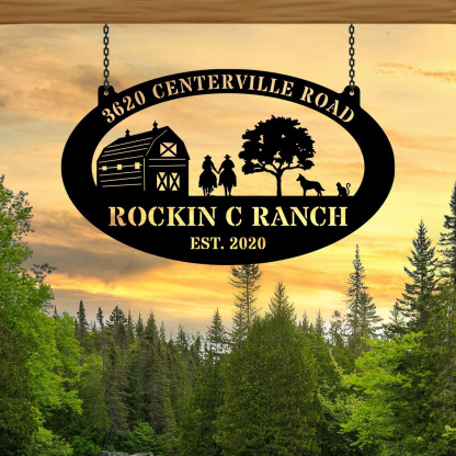 Personalized Your Farmhouse Metal Sign, Custom Your Farm, Farm Metal Sign, Farm Decor, Barn Sign, Ranch Decor, Farm Gate Sign